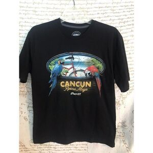 Pier 27 Cancun Riviera Maya Tee Men’s Small T Shirt.    Parrots.     Dd